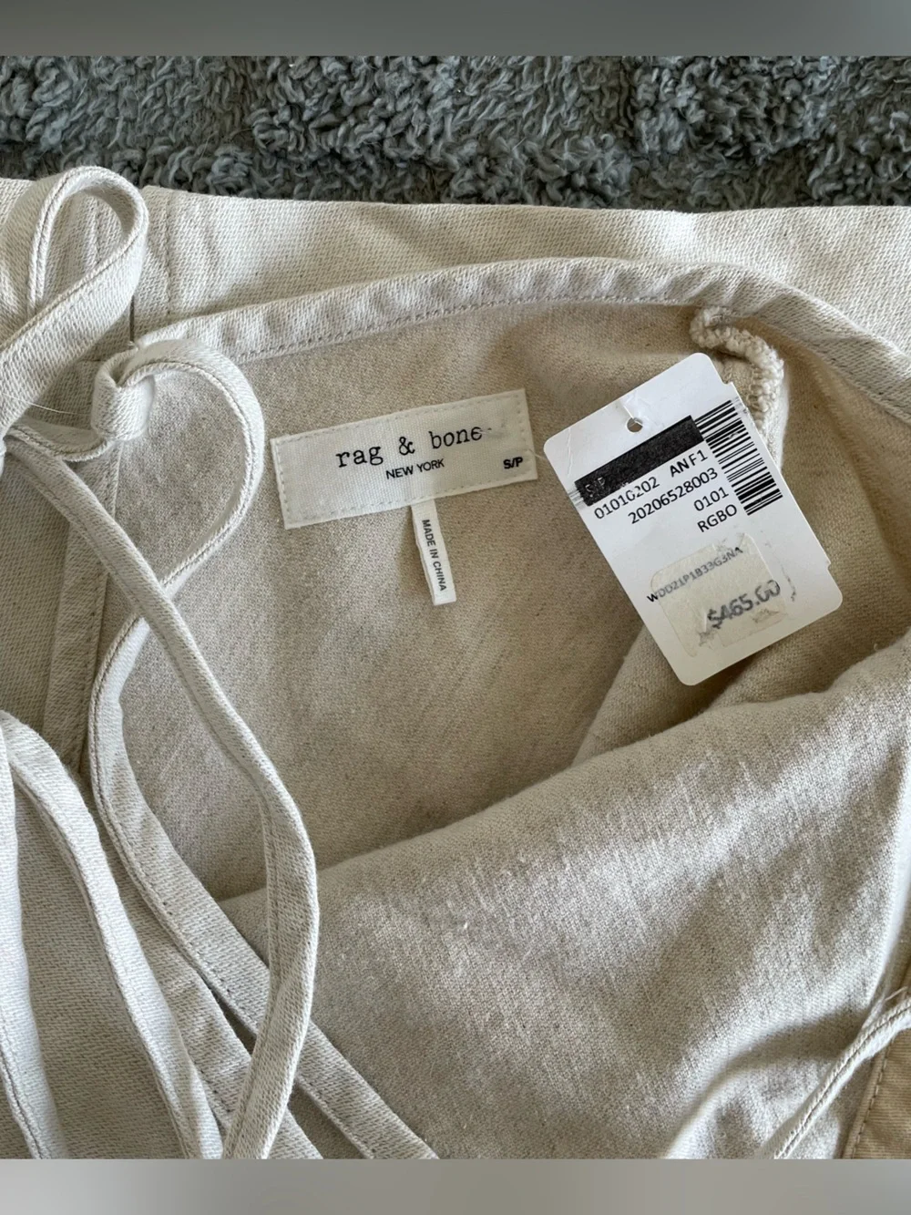 Rag & Bone New York BNWT Denim Tie Mini Dress - Picture 4 of 4
